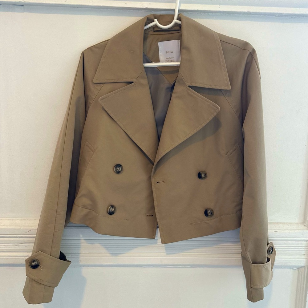 Mango cropped Trench Coat : Excellent condition